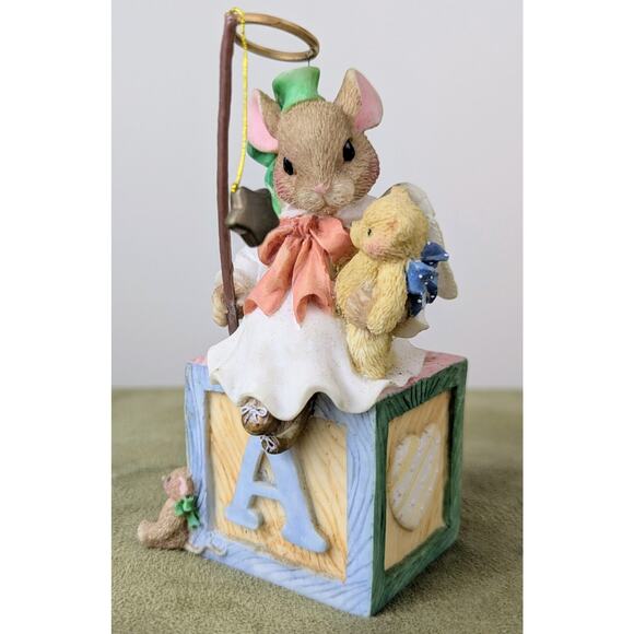 1996 Mouse Tales Hillman Angels We Have Heard on High Christmas Figurine Enesco - Picture 2 of 10